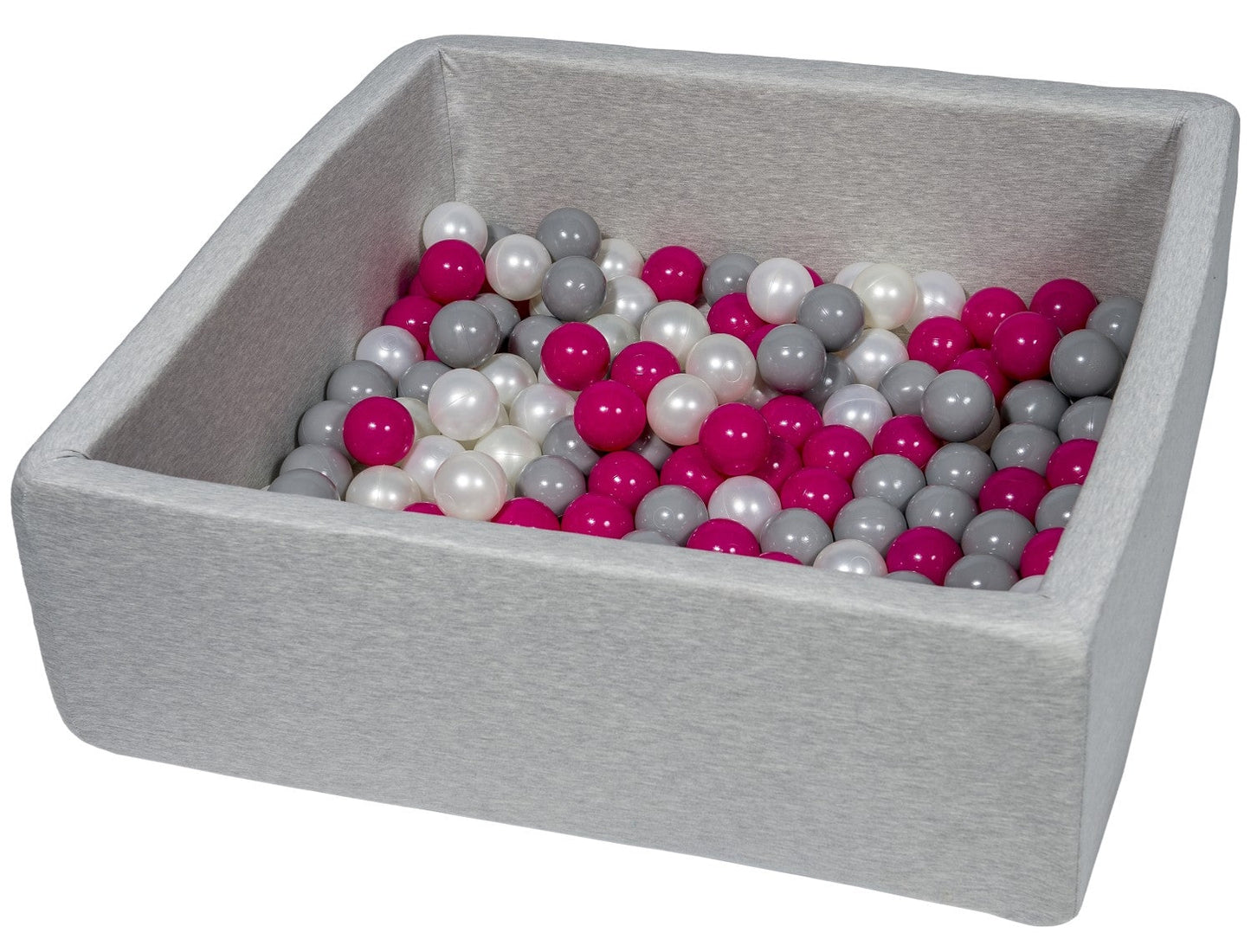 Velinda Soft Jersey Ball Pit with 150 Balls - 90x90cm - Baby & Kids Play Gift