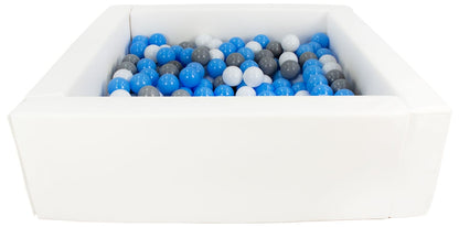 Square Eco-Leather Ball Pit with 300 Balls, 5 Elements