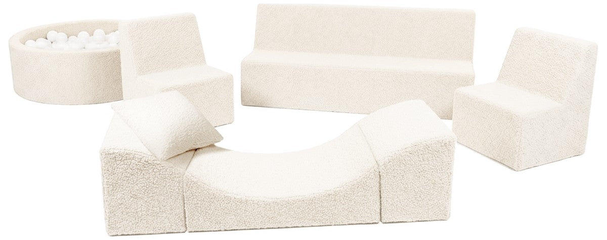 Kids Foam Sofa Set with Ball Pit for Hotels and Restaurants