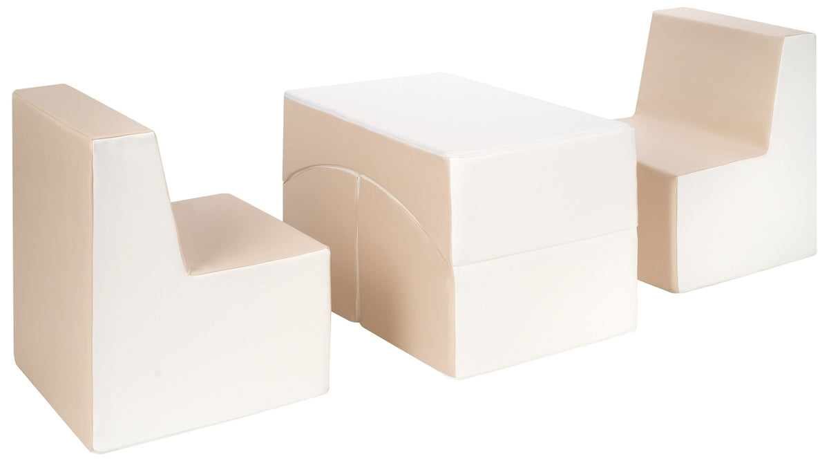 Kids Furniture Set: 2xarmchair + Lounger, Eco Leather