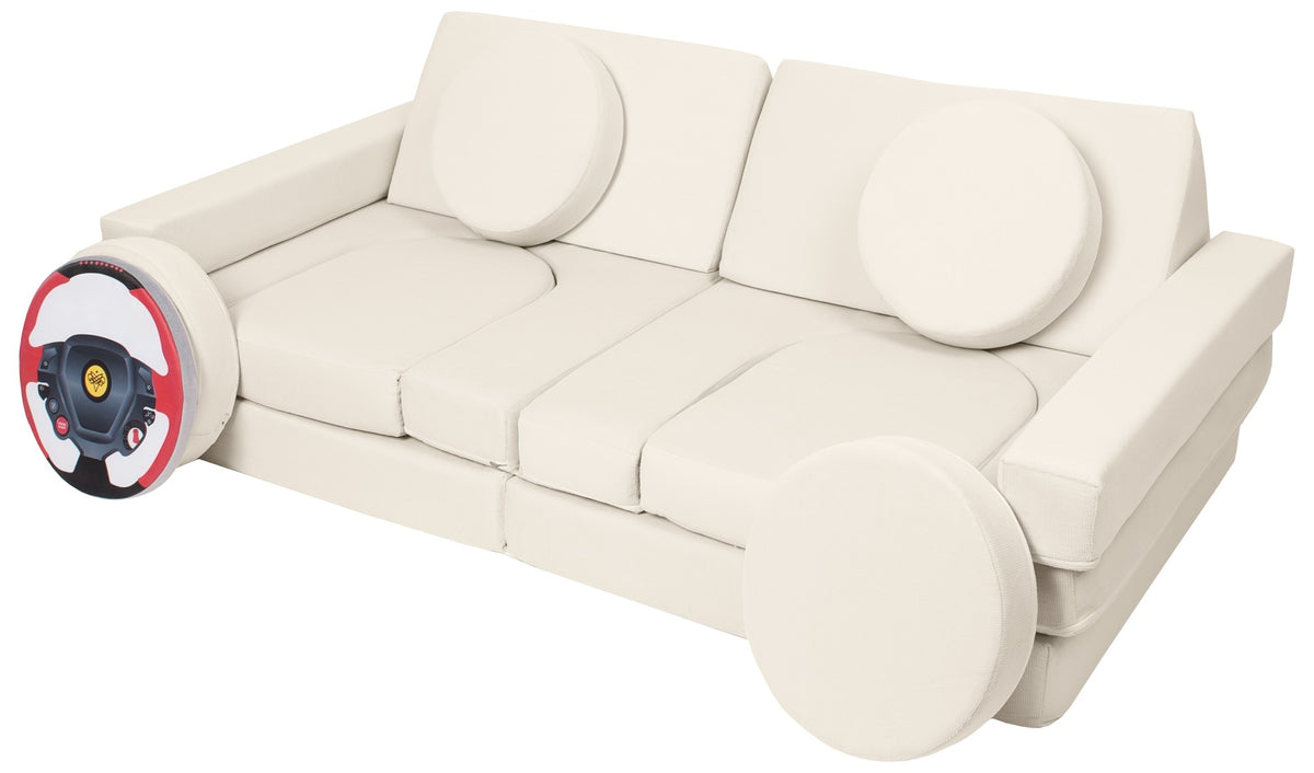 Modular Kids Sofa, Foam Blocks with Steering Wheel