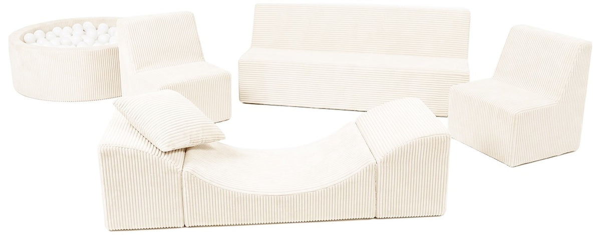 Kids Foam Sofa Set with Ball Pit for Hotels and Restaurants
