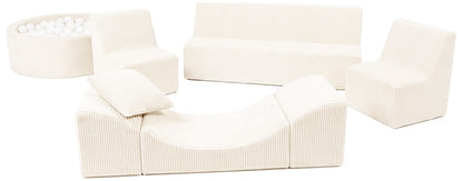 Kids Foam Sofa Set with Ball Pit for Hotels and Restaurants