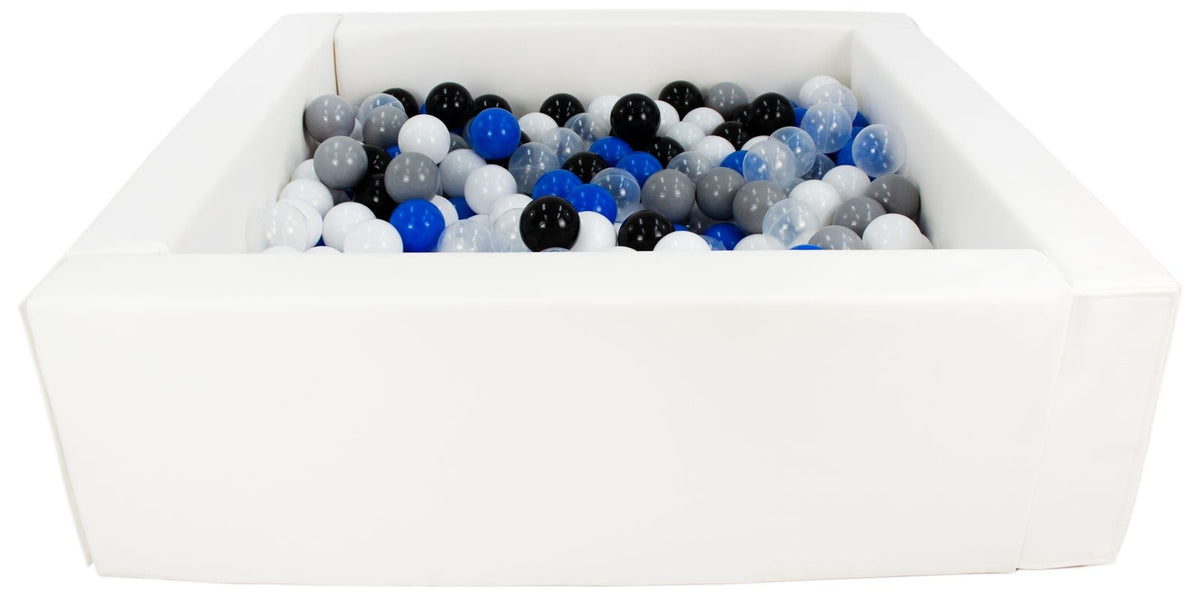 Square Eco-Leather Ball Pit with 300 Balls, 5 Elements