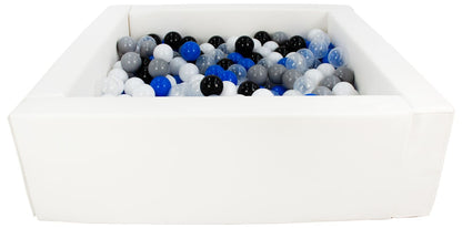 Square Eco-Leather Ball Pit with 300 Balls, 5 Elements