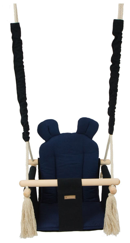 Velinda Kids Swing - Soft Cotton Seat - Indoor/Outdoor - Handmade