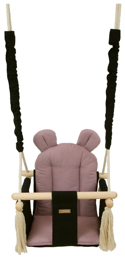 Velinda Kids Swing - Soft Cotton Seat - Indoor/Outdoor - Handmade