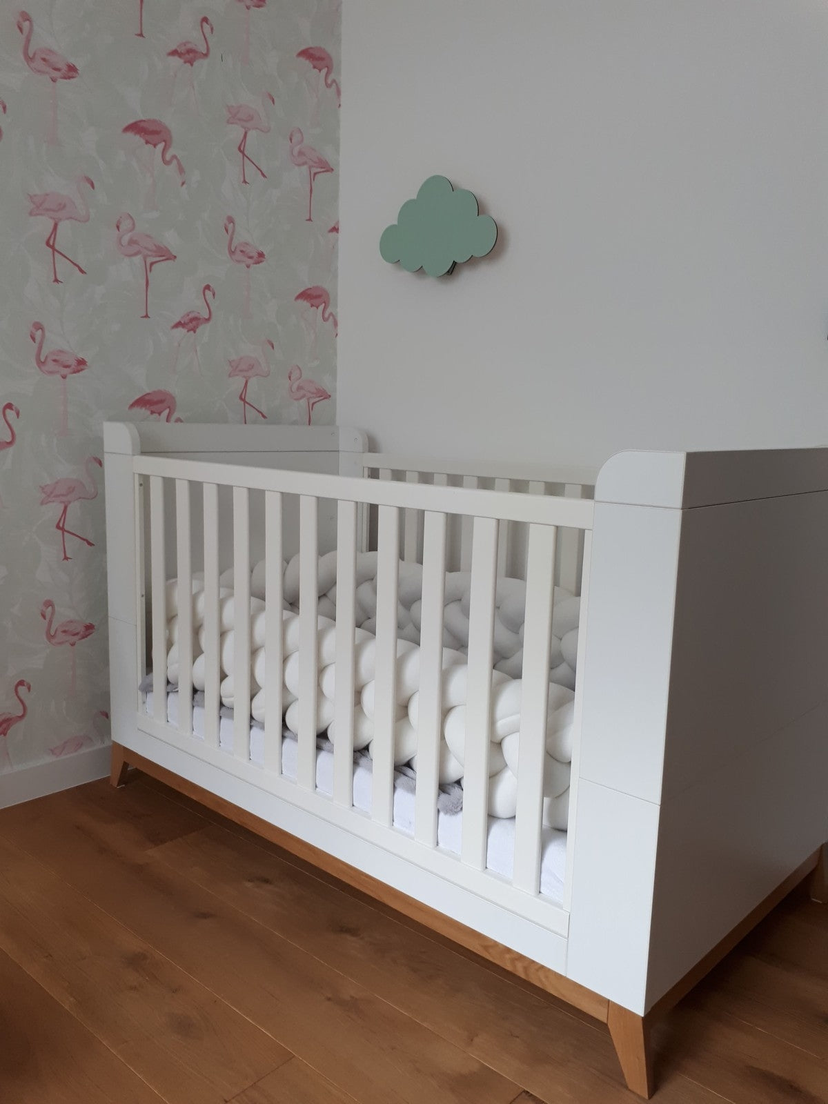Baby Cot Bumper, Knot Cushion Approx 3,2m