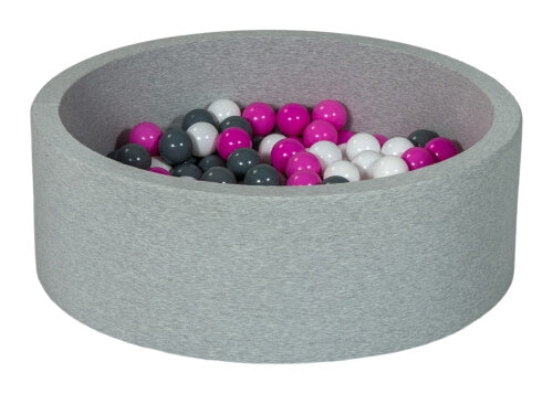 Velinda Soft Jersey Ball Pit with 150 Balls - Baby & Kids Play Gift - 90cm