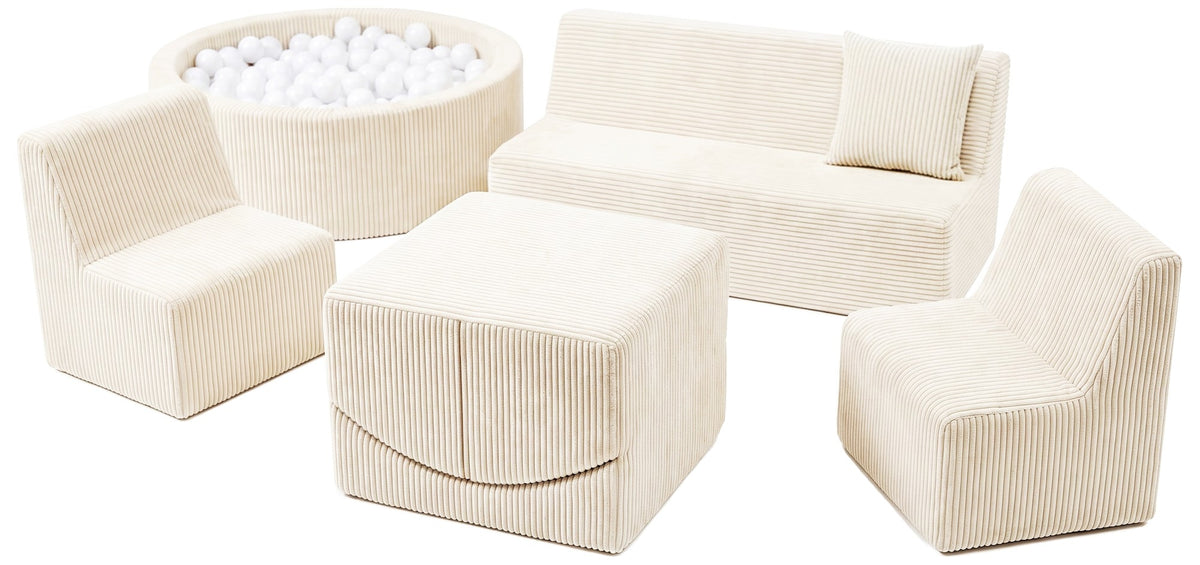 Kids Foam Sofa Set with Ball Pit for Hotels and Restaurants