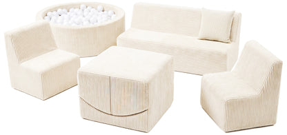 Kids Foam Sofa Set with Ball Pit for Hotels and Restaurants