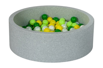 Velinda Soft Jersey Ball Pit with 150 Balls - Baby & Kids Play Gift - 90cm