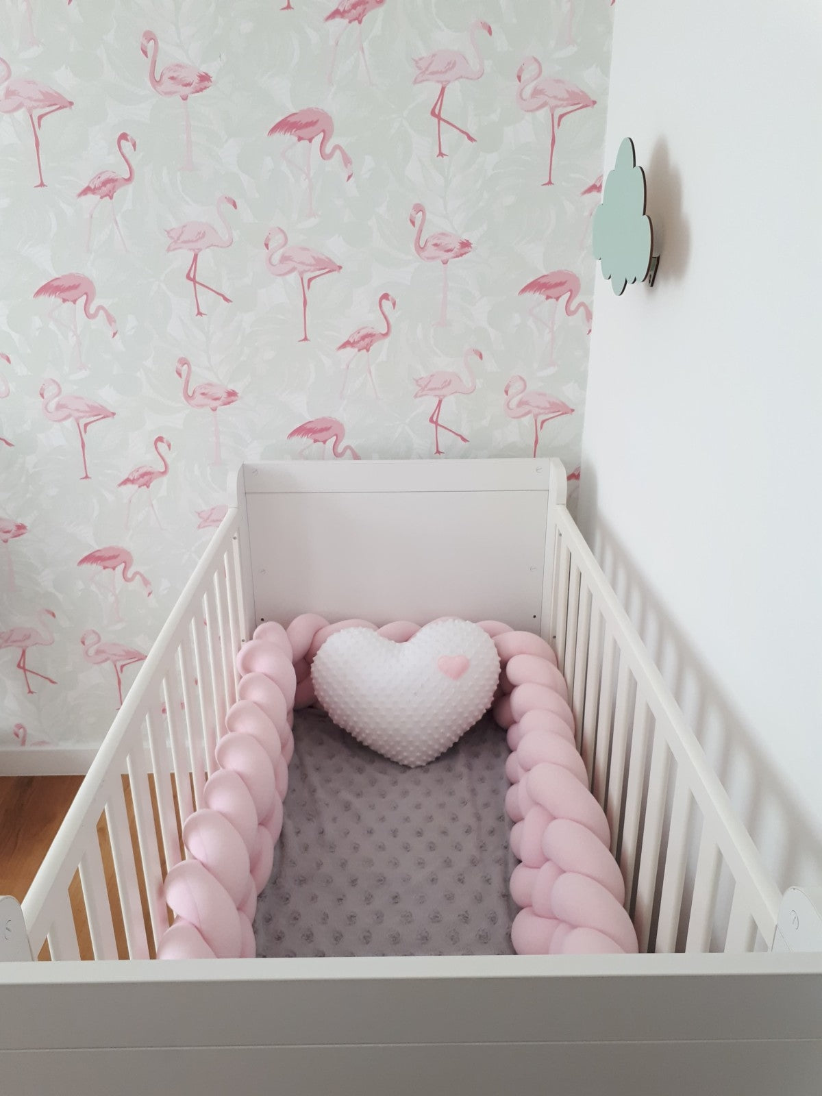 Baby Cot Bumper, Knot Cushion Approx 3,2m
