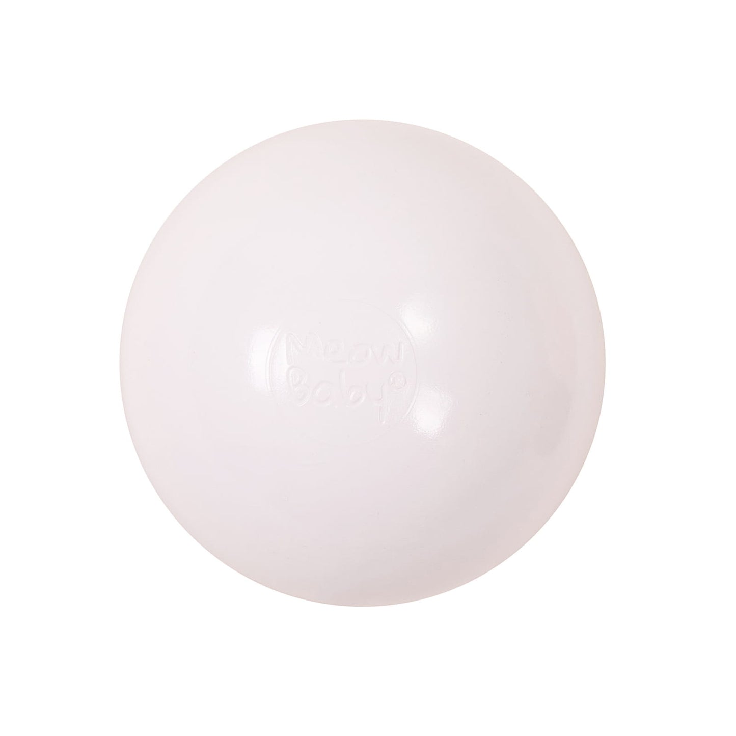 Soft Plastic Balls 7cm For The Ball Pit Certified 50 Pcs, White