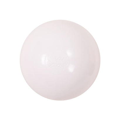 Soft Plastic Balls 7cm For The Ball Pit Certified 50 Pcs, White