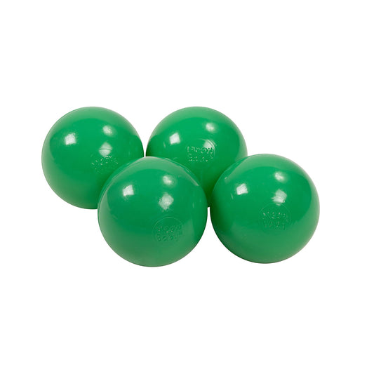 Soft Plastic Balls 7cm For The Ball Pit Certified 50 Pcs, Dark Green