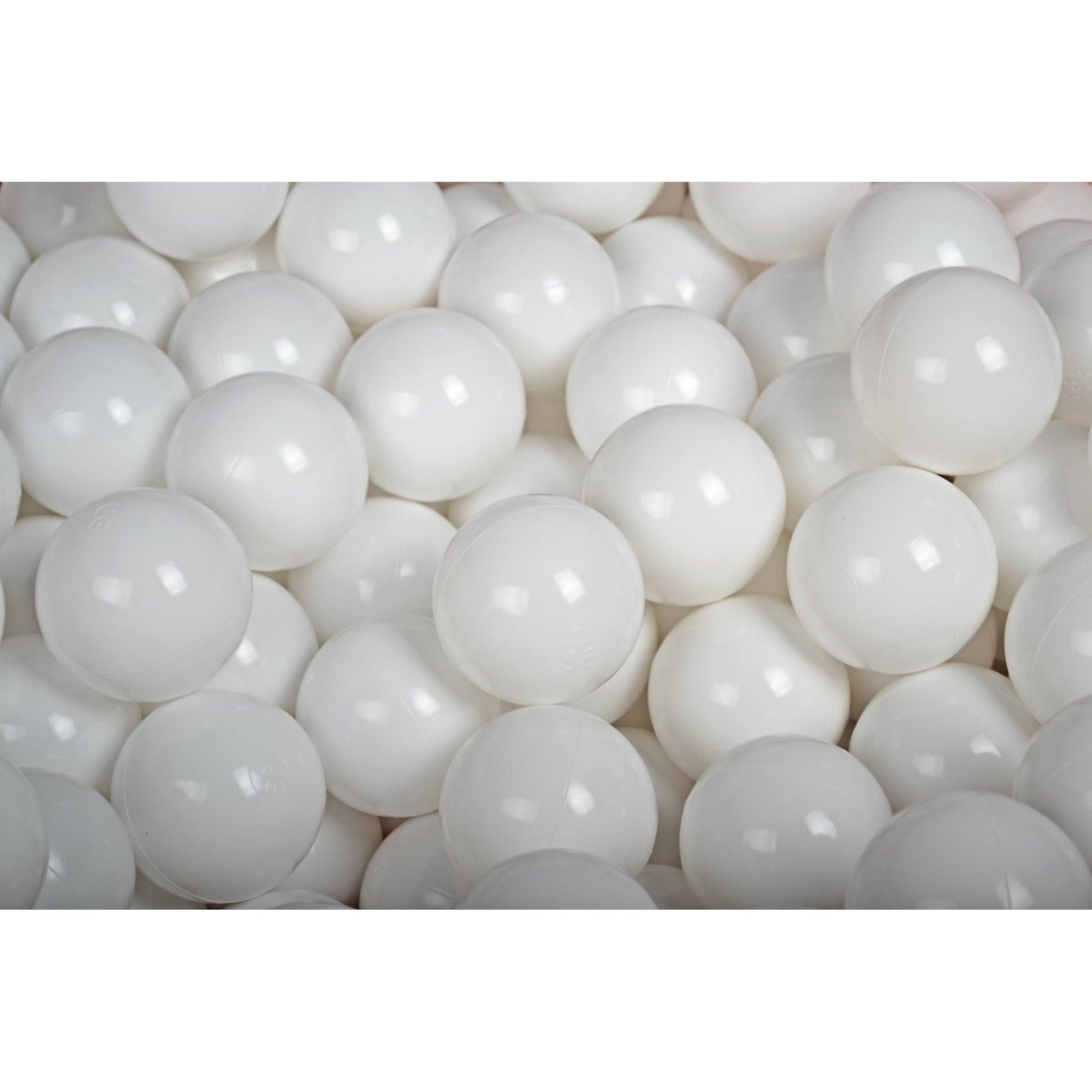 Round Ball Pit With 200 Balls, 90x30cm, Light Grey, Cotton