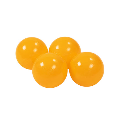 Soft Plastic Balls 7cm For The Ball Pit Certified 50 Pcs, Mustard