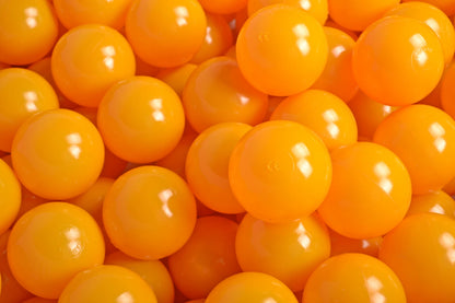 Soft Plastic Balls 7cm For The Ball Pit Certified 50 Pcs, Mustard