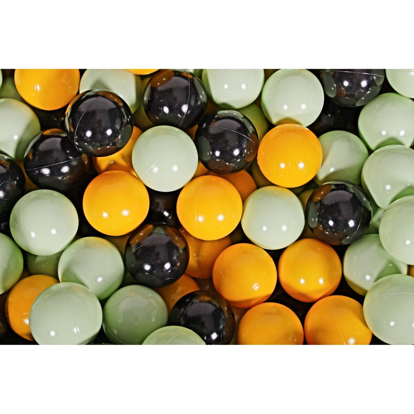 Round Ball Pit With 200 Balls, 90x30cm, Black, Cotton