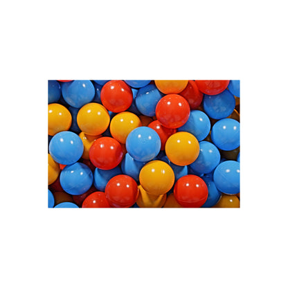 Round Ball Pit With 200 Balls, 90x30cm, Black, Cotton