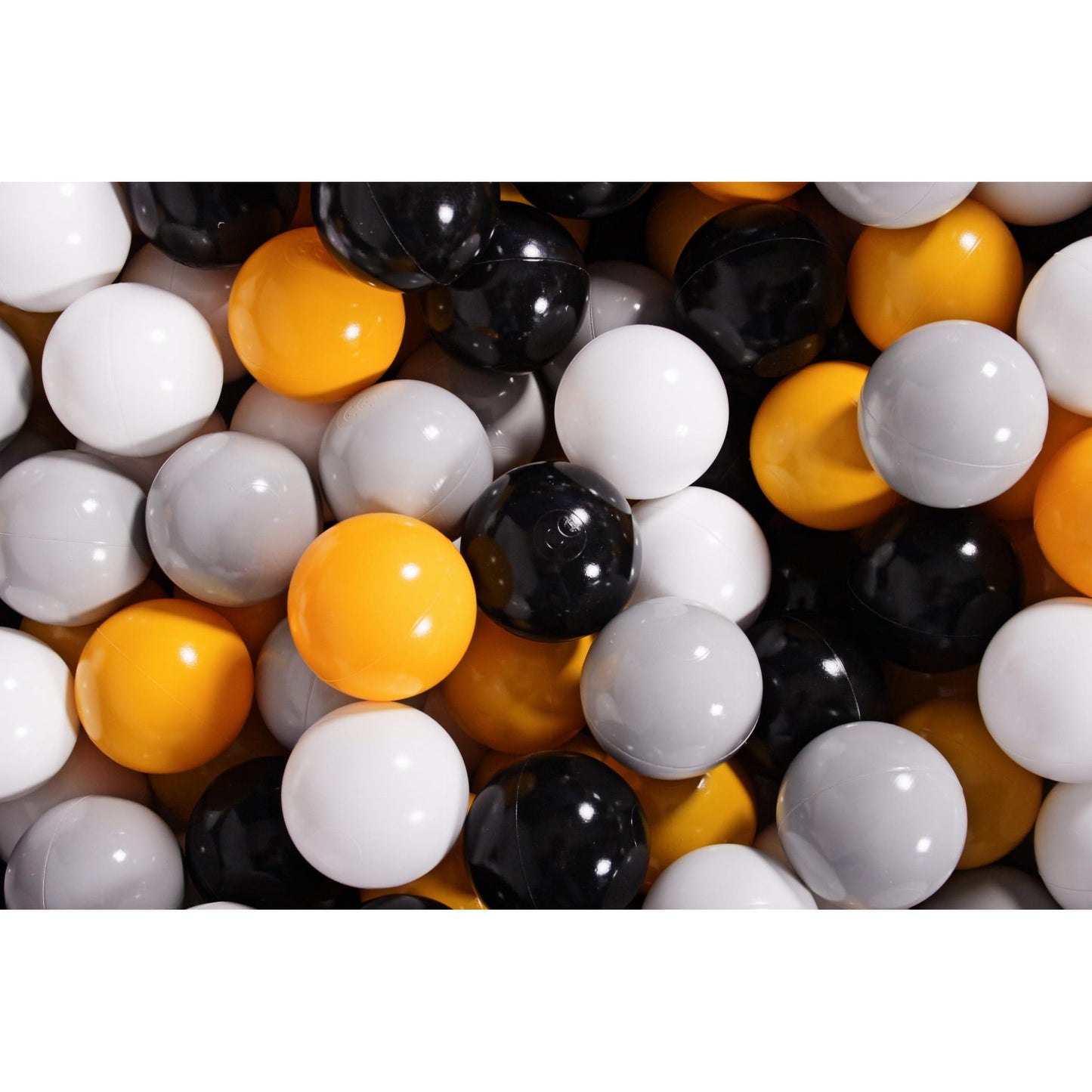 Round Ball Pit With 200 Balls, 90x30cm, Dark Grey, Cotton