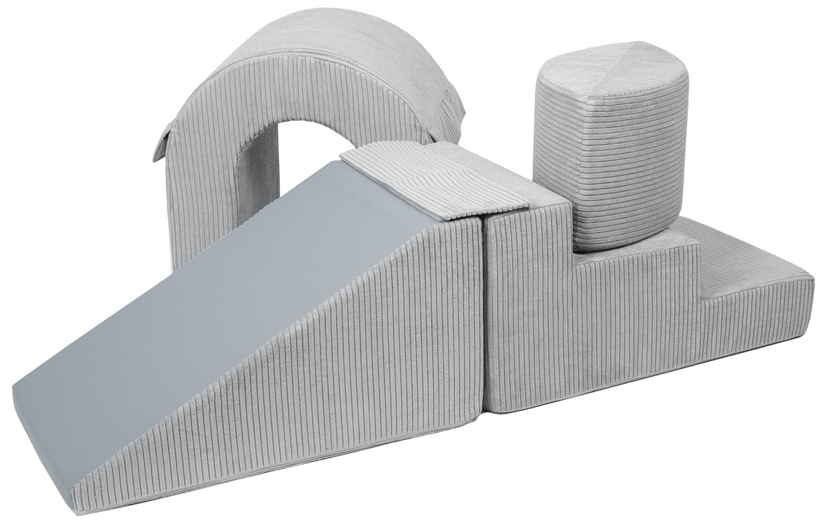 The Bridge Climbing Set - Soft Play, Indoor/Outdoor Fun, Kids Toy - Grey (corduroy)