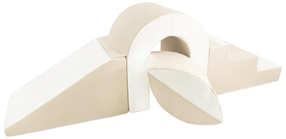 The Bridge Climbing Set - Soft Play, Indoor/Outdoor Fun, Kids Toy - White, cappuccino