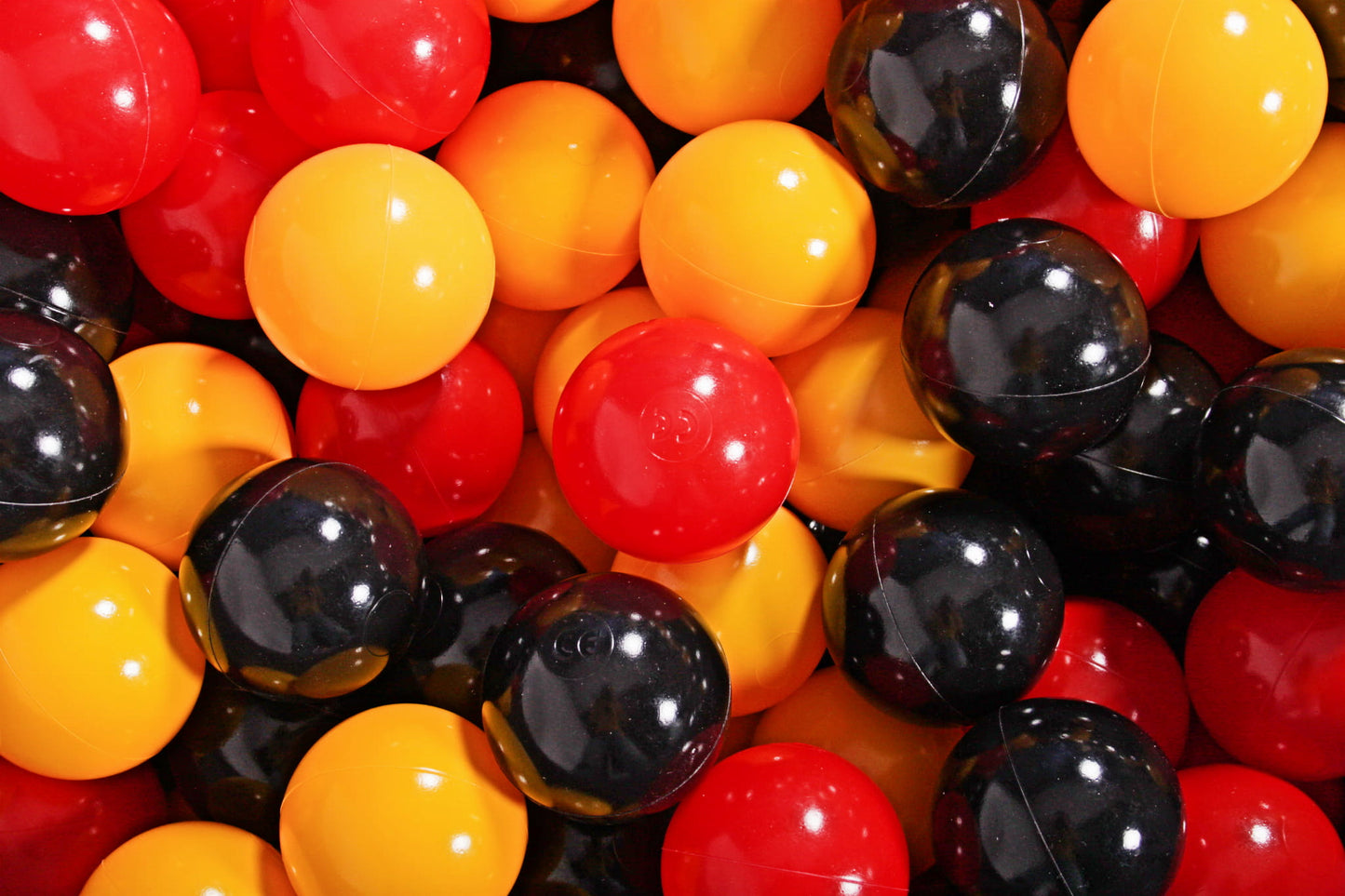 Soft Plastic Balls 7cm For The Ball Pit Certified Set 300pcs: Yellow/Red/Black