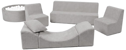 Kids Foam Sofa Set with Ball Pit for Hotels and Restaurants