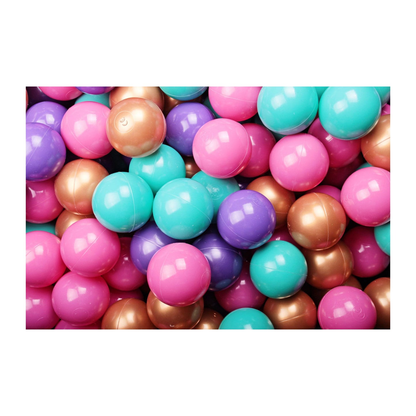 Foam Playset With Small Ball Pit Playground For Children With 100 Balls Certified, Velvet, Light Pink: Violet/Gold/Dark Pink/Turquoise