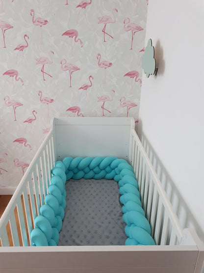 Baby Cot Bumper, Knot Cushion Approx 3,2m