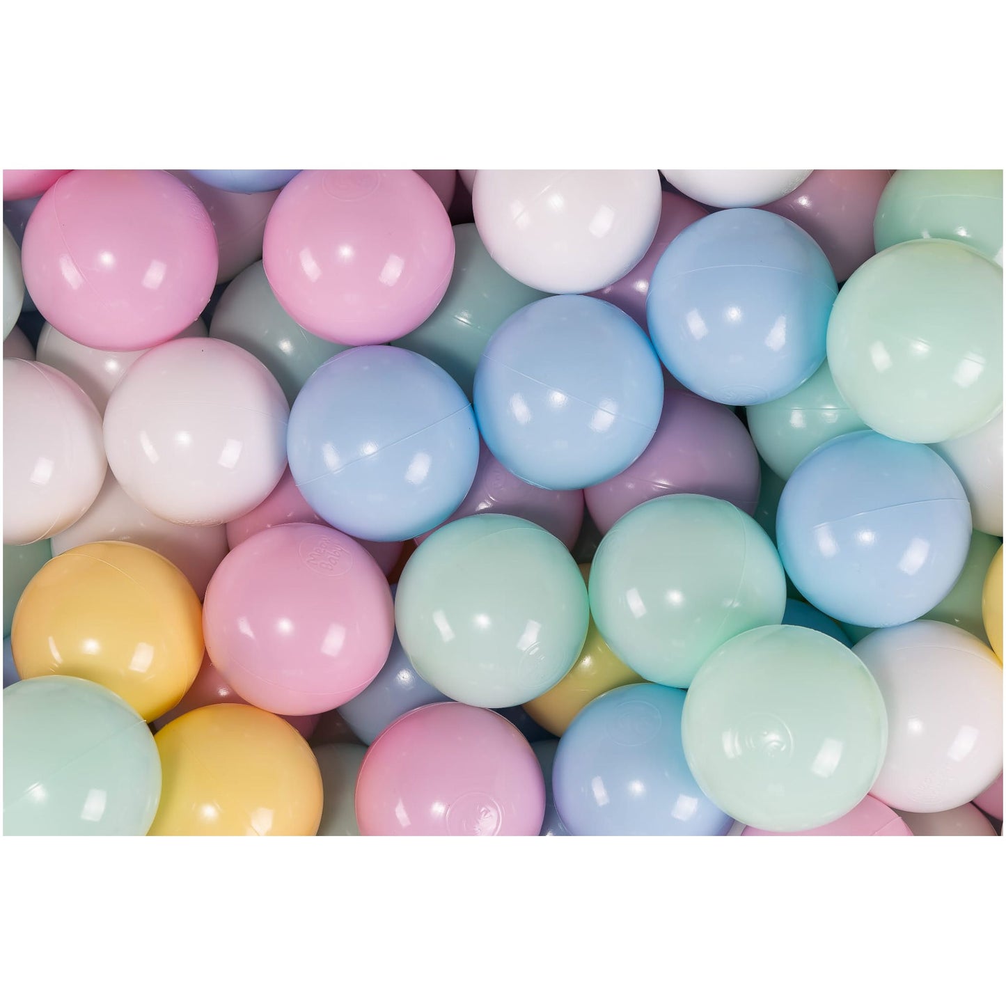 Foam Playset With Small Ball Pit Playground For Children With 100 Balls Certified, Velvet, Light Pink: Baby Blue/White/Mint/Pastel Pink/Pastel Yellow