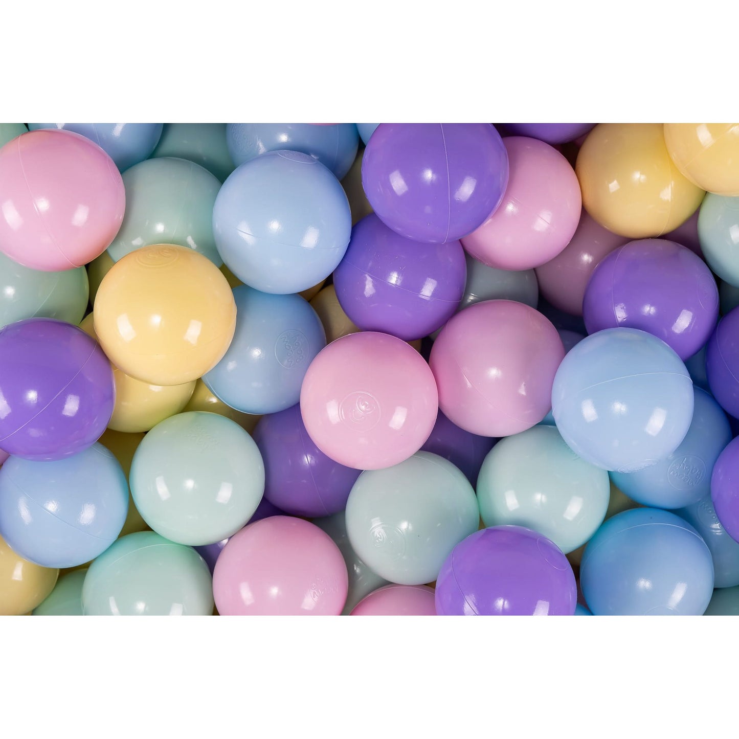 Foam Playset With Small Ball Pit Playground For Children With 100 Balls Certified, Velvet, Light Pink: Baby Blue/Mint/Pastel Pink/Pastel Yellow/Lilac