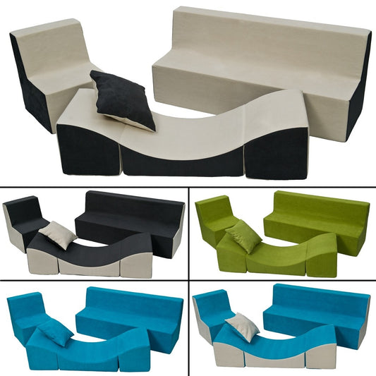 Velinda Kids' Room Seating Set - Chair - Sofa & Chaise Lounge