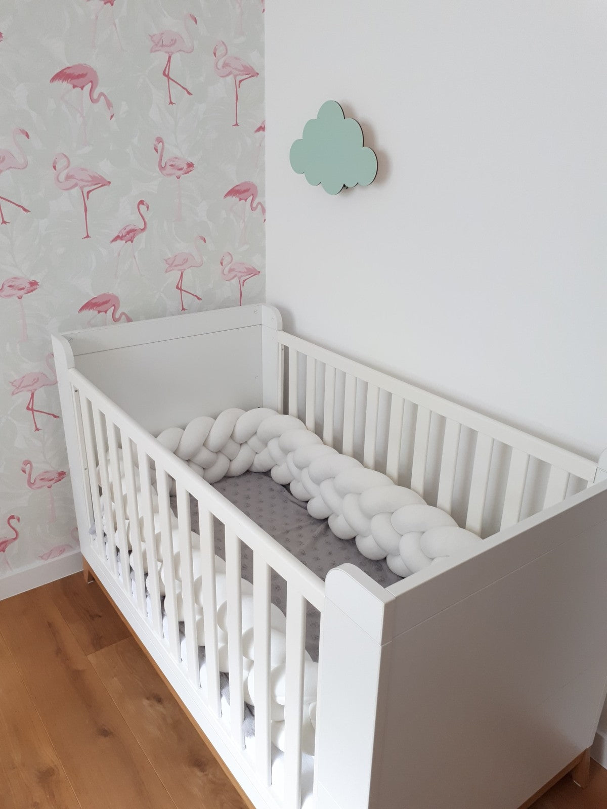 Baby Cot Bumper, Knot Cushion Approx 3,2m