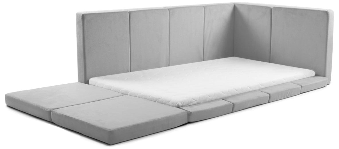 Modular Montessori Floor Bed with Mattress - Soft Foam
