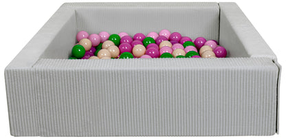 Velinda Corduroy Ball Pit with 200 Balls