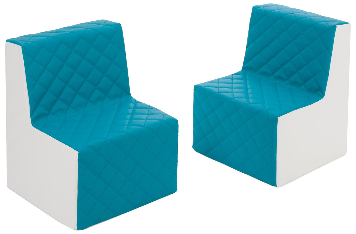Kids Furniture Set: 2xarmchair, Eco Leather Quilted