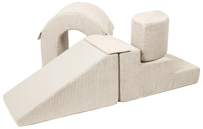 The Bridge Climbing Set - Soft Play, Indoor/Outdoor Fun, Kids Toy - Cream (corduroy)