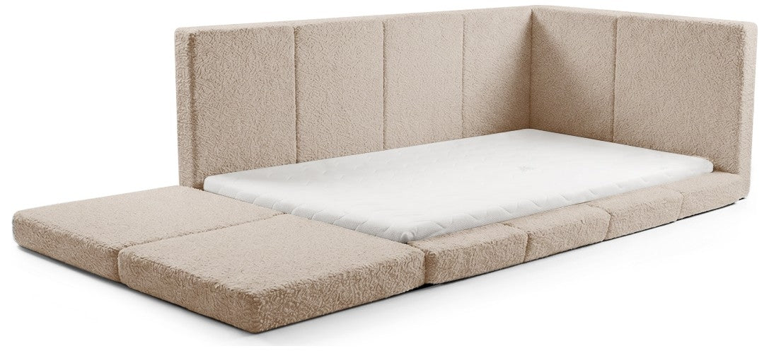Modular Montessori Floor Bed with Mattress - Soft Foam