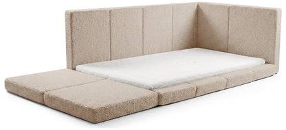 Modular Montessori Floor Bed with Mattress - Soft Foam