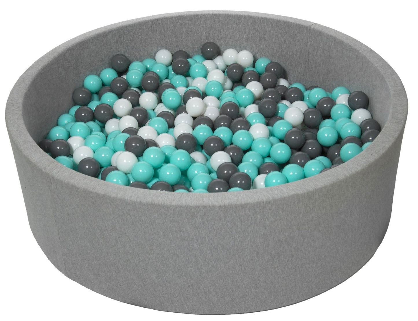 Velinda Soft Jersey Ball Pit with 900 Balls - 125cm Diameter - Baby & Kids Play Gift