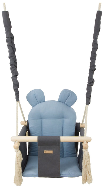 Velinda Kids Swing - Soft Cotton Seat - Indoor/Outdoor - Handmade