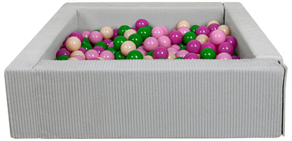 Velinda Corduroy Ball Pit with 300 Balls