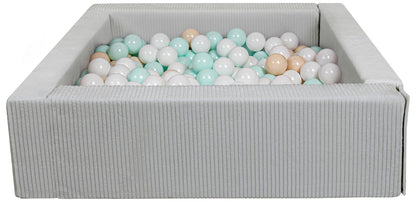 Velinda Corduroy Ball Pit with 300 Balls