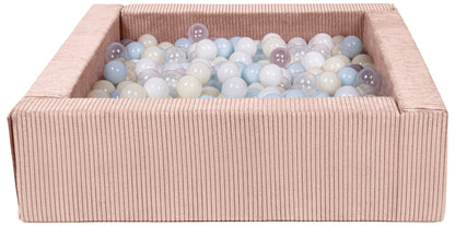 Velinda Corduroy Ball Pit with 300 Balls