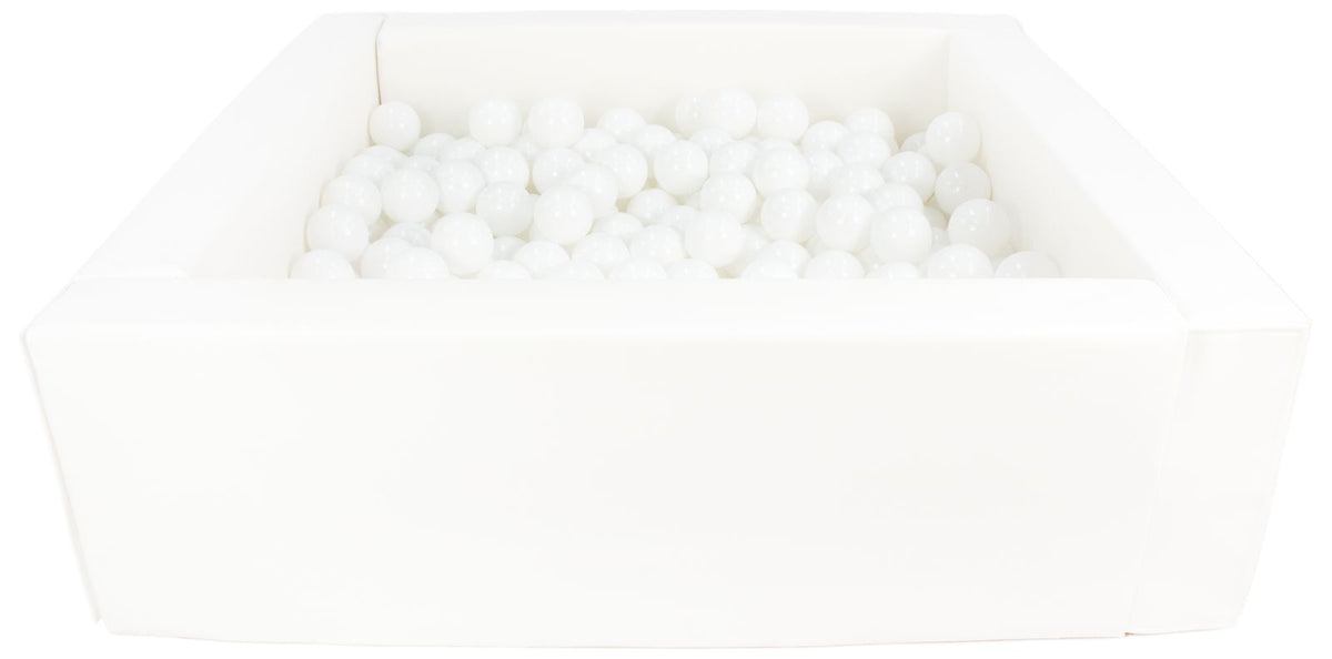 Square Eco-Leather Ball Pit with 300 Balls, 5 Elements