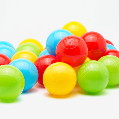 Ball Pit Balls - 7 CM - 500 PCS - Commercial Grade - Mixed Colours - Non-PVC Plastic - Non-Toxic and BPA Free - Premium Quality