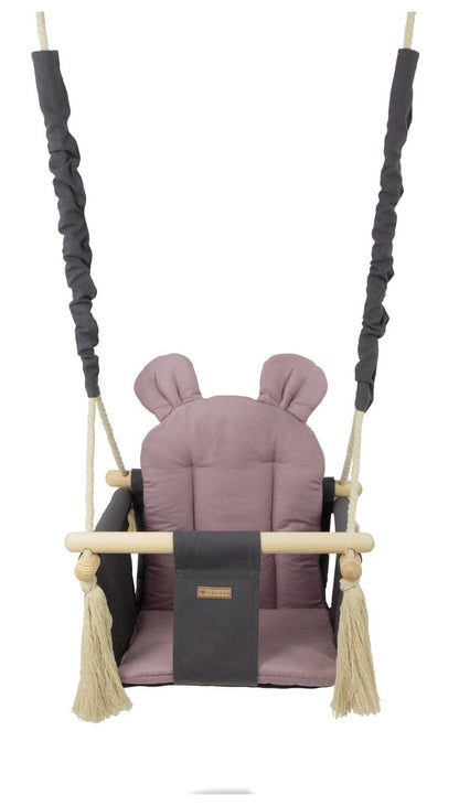 Velinda Kids Swing - Soft Cotton Seat - Indoor/Outdoor - Handmade